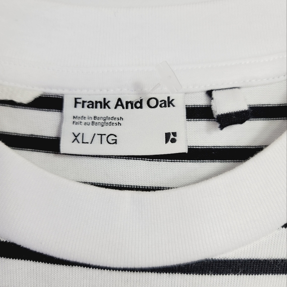 NWOT Frank And Oak Pocketd T-Shirt Dress XL  Indigo & White Stripes - Picture 7 of 10